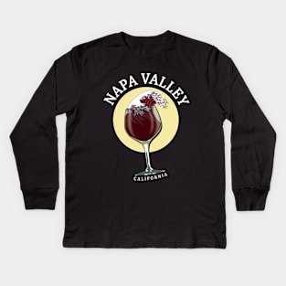 Napa Valley California Wine Kids Long Sleeve T-Shirt